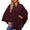 Signature GetUp Luxury Poncho Shawl Wrap – Ultra-Soft & Stylish Loose V-Neck Cape Jacket with Batwing Sleeves, Free Size Fashion Cover