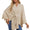Signature GetUp Luxury Poncho Shawl Wrap – Ultra-Soft & Stylish Loose V-Neck Cape Jacket with Batwing Sleeves, Free Size Fashion Cover