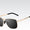 Signature GetUp Men's Polarized Aviator Sunglasses – Full Frame UV400 Vintage Metal Shades