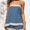 Signature GetUp Women’s Miss You Apron Neck Tassel Lace Two-Piece Tank Top – Boho Summer Festival Outfit