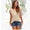 Signature GetUp - Plus Size Tassel Sleeve T-Shirt for Women – Round Neck Cotton Blend Short Sleeve Top – Boho Style USA