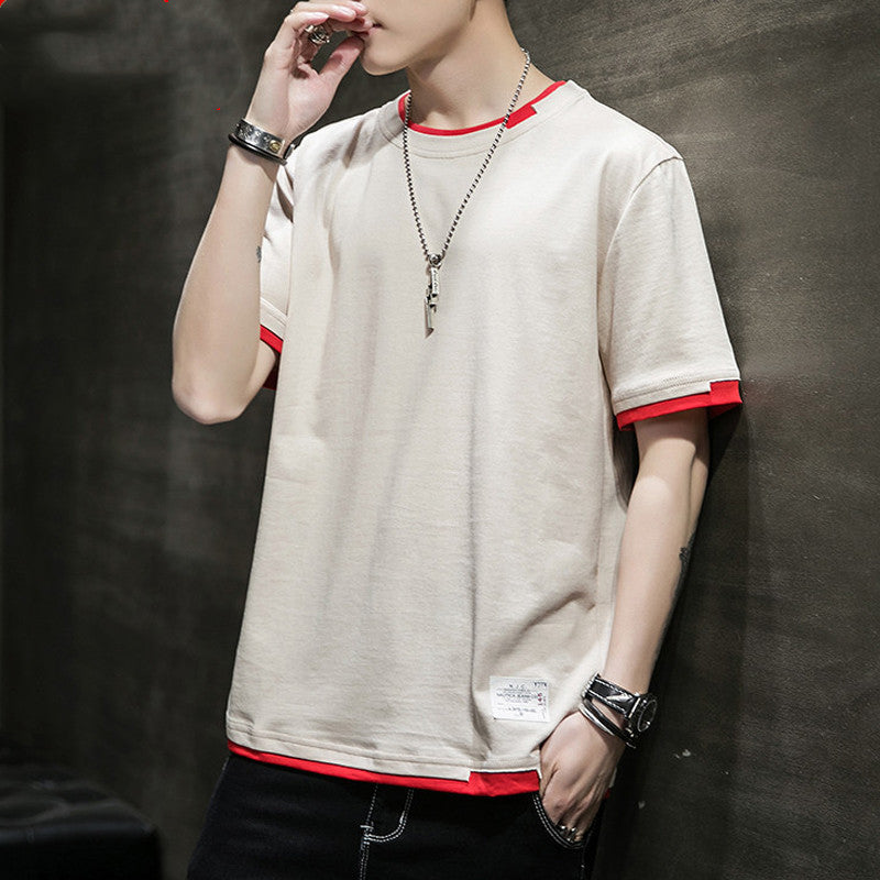 Signature GetUp Men’s Casual Pure Cotton Breathable Fashion T-Shirt – Summer Short Sleeve Tee in Multiple Sizes