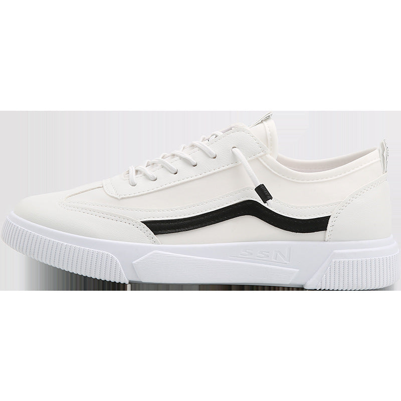 Signature GetUp Korean Style Men’s Sneakers – Casual Low-Top Breathable Canvas Shoes, All-Match Striped Design Youth Fashion Shoes