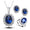 Signature GetUp Crystal Jewelry Bridal Necklace Earrings Ring Set – Elegant Korean Style Copper Accessories for Weddings