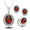 Signature GetUp Crystal Jewelry Bridal Necklace Earrings Ring Set – Elegant Korean Style Copper Accessories for Weddings
