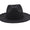 Signature GetUp Black Cowboy Hat with Metal Stud Rim – Big Brim Western Felt Hat for Men & Women