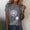 Signature GetUp Dandelion Print Women’s Crew Neck T-Shirt – Casual Patchwork Short Sleeve Loose Pullover Top