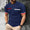 Signature GetUp Men’s T-shirt – Elegant Striped Letter Print Hip Hop 3D Digital Printing Loose Summer Cotton Blend Tee