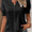 Signature GetUp Women’s Blouse – Lace Trim Pintuck Elegant Smart Pullover Top | Hollow-Out Short Sleeve Summer Shirt