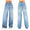 Signature GetUp Dreamy Drape Stretch Super High-Waisted Baggy Wide-Leg Jean Women’s – Loose Fit Street Fashion Denim