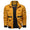 Signature GetUp Men’s Stand Collar Jacket – Multi-Pocket Casual Outerwear, Loose Fit Zipper Polyester Jacket for Everyday Fashion