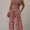 Signature GetUp Bloom & Move: Floral Sleeveless Jumpsuit – Bohemian Spaghetti-Strap Wide-Leg Overalls, Retro Chic Women’s Fashion