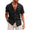 Signature GetUp - Men's Casual Button-Down Shirt - Short Sleeve Beach Shirt in Linen Cotton | Stylish Summer Tops