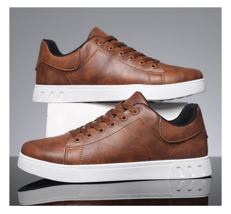 Signature GetUp | Classic Canvas Sneakers – Men’s Black & Dark Brown Converse Style Casual Sneakers