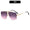 Signature GetUp - Men’s Retro Square Frame Sunglasses – UV400 Protection, Vintage Style, Metal Frame, Classic Shades for Everyday Wear