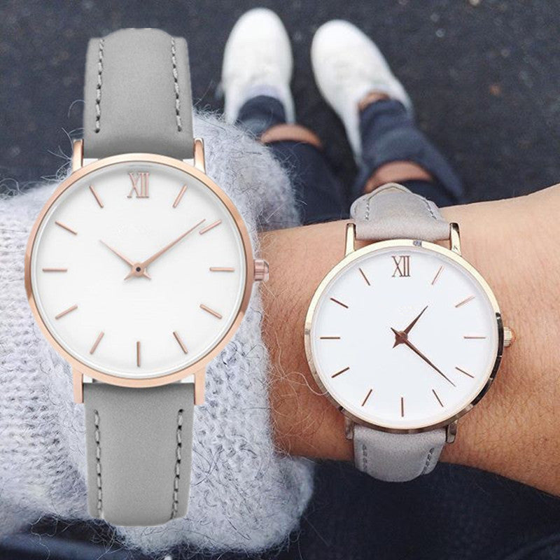 Signature GetUp - Fashion Women’s Quartz Watch – Elegant Leather Strap, Large Dial, Stylish Ellipse Shape