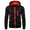 Signature GetUp Men's Sports Hoodie – Black, White, Army Green, Red | Loose Fit Zip-Up Cardigan with Plus Cashmere Lining