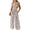 Signature GetUp Bloom & Move: Floral Sleeveless Jumpsuit – Bohemian Spaghetti-Strap Wide-Leg Overalls, Retro Chic Women’s Fashion