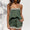 Signature GetUp Women’s Miss You Apron Neck Tassel Lace Two-Piece Tank Top – Boho Summer Festival Outfit