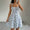 Signature GetUp Sweet Waist Trimming A-Line Dress – Slimming Western Style Floral Casual Dress for Women
