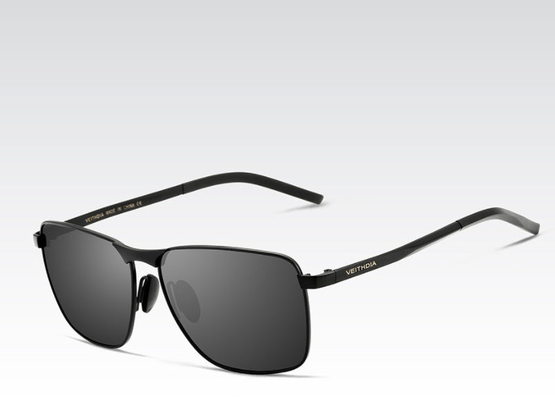 Signature GetUp Men's Polarized Aviator Sunglasses – Full Frame UV400 Vintage Metal Shades