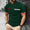 Signature GetUp Men’s T-shirt – Elegant Striped Letter Print Hip Hop 3D Digital Printing Loose Summer Cotton Blend Tee