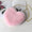 Signature GetUp Heart Shape Shiny Knit Shoulder Bag – Plush Valentine's Day Purse for Women with Chain Strap