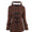 Signature GetUp Women’s Long Down Coat with Fur Collar – Warm Winter Parka, Hooded Plus Size Jacket with Horn Buttons