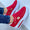 Signature GetUp Red Casual Hollowed Out Patchwork Mesh Shoes – Women’s Flat Fly Knit Breathable Velcro Sneakers