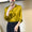 Signature GetUp Elegant Satin Women’s Blouse – Long Sleeve Sequin Detail Cardigan Style Top | Stylish Chenille Spandex Shirt
