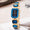 Signature GetUp Women’s Square Dial Watch – Colorful Stainless Steel Quartz Wristwatch with Fashion Steel Belt & Mineral Glass