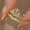 Signature GetUp Sparkling Tiara Rings – 2-Piece Ins Style Simple Index Finger Ring Set for Women with Artificial Crystal