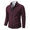 Signature GetUp Men's Casual Solid Color Stand Collar Fleece Warm Zipper Cardigan – Loose Fit Knitted Sweater Jacket