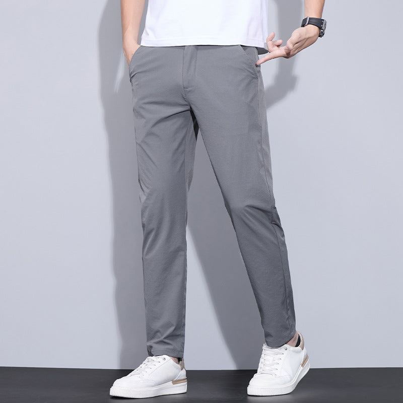 Signature GetUp Men's Classic Fit Golf Pants – Stretch Flat Front Casual Work Trousers with Pockets