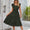 Signature GetUp - New Ruffled Sleeveless V-Neck Dress for Women | Elastic Waist A-Line Summer Fashion Dress