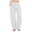 Signature GetUp Women's Cotton Linen Loose Yoga Pants – Wide-Leg High Waist Comfy Lounge Trousers with Belt