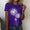 Signature GetUp Dandelion Print Women’s Crew Neck T-Shirt – Casual Patchwork Short Sleeve Loose Pullover Top