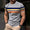 Signature GetUp Men’s T-shirt – Elegant Striped Letter Print Hip Hop 3D Digital Printing Loose Summer Cotton Blend Tee