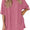 Signature GetUp Breezy Lounge Duo – Oversized Shirt & Shorts Set, Women’s Solid Color Two-Piece Suit for Casual Comfort & Street Style