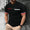 Signature GetUp Men’s T-shirt – Elegant Striped Letter Print Hip Hop 3D Digital Printing Loose Summer Cotton Blend Tee