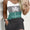 Signature GetUp Vibrant Color Block Coconut Tree Print Cami Dress – Tropical Women’s Summer Sleeveless Beachwear