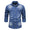 Signature GetUp Spring Long Sleeve Men’s Denim Shirt – High Quality Slim Fit Casual Cotton Button-Down Top