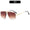 Signature GetUp - Men’s Retro Square Frame Sunglasses – UV400 Protection, Vintage Style, Metal Frame, Classic Shades for Everyday Wear
