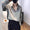 Signature GetUp Elegant Satin Women’s Blouse – Long Sleeve Sequin Detail Cardigan Style Top | Stylish Chenille Spandex Shirt