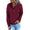 Signature GetUp Women’s Casual Hoodie – Long Sleeve Button Drawstring Sweatshirt with Pockets, Loose Fit Pullover for Spring & Autumn