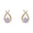 Signature GetUp Cross Stud Earrings – Women’s Elegant Alloy Earrings with Diamond Inlay in Silver or Gold
