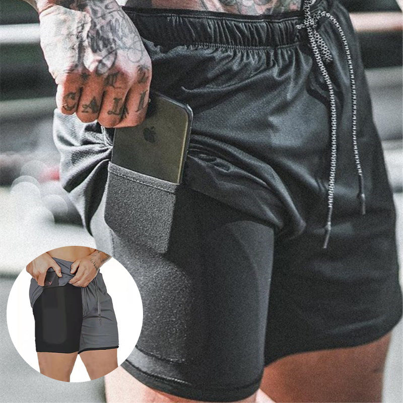 Signature GetUp Pocket Compression Shorts – Lightweight, Breathable, Moisture-Wicking Training Shorts for Men